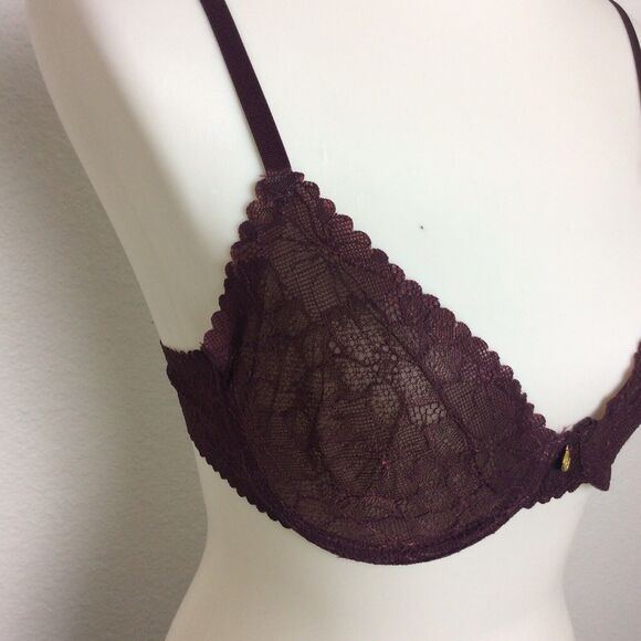 Adrienne Vittadini Lingerie Bra Underwire Floral Lace - Picture 3 of 8